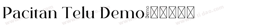 Pacitan Telu Demo字体转换